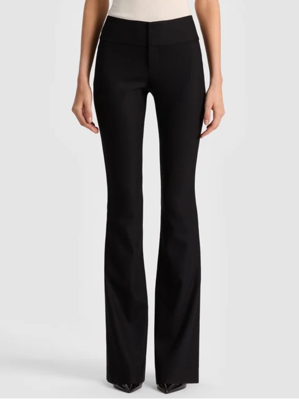 Alice + Olivia Bootcut Stretch Trousers in Black Size 8 - Picture 2 of 9